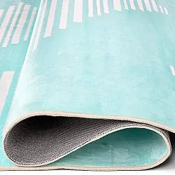 Tapis Wilton - Carmen (bleu clair/blanc)
