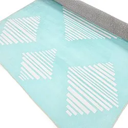 Tapis Wilton - Carmen (bleu clair/blanc)