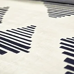 Tapis Wilton - Carmen (crème/noir)