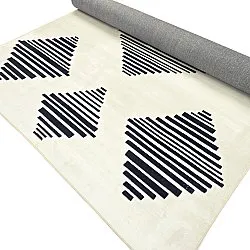 Tapis Wilton - Carmen (crème/noir)