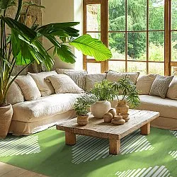 Tapis Wilton - Carmen (vert/blanc)