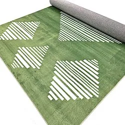 Tapis Wilton - Carmen (vert/blanc)
