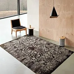 Tapis Wilton - Flowers (marron)