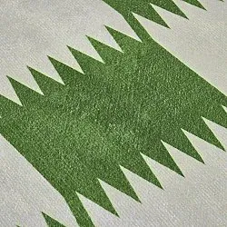 Tapis Wilton - Gobi (vert/blanc)
