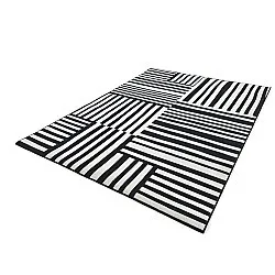 Tapis Wilton - Joma (noir/blanc)