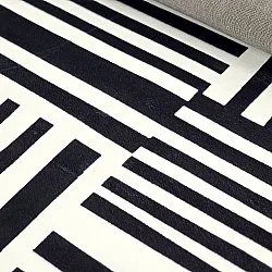 Tapis Wilton - Joma (noir/blanc)