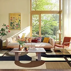 Tapis Wilton - Nysa (marron/multicolore)
