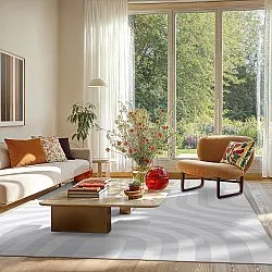 Tapis Wilton - Obidos (gris/blanc)
