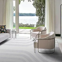 Tapis Wilton - Obidos (gris/blanc)