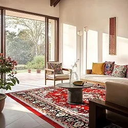 Tapis Wilton - Peking (rouge)