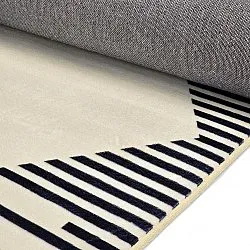 Tapis Wilton - Pucon (noir/crème)