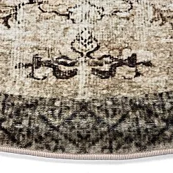Tapis rond - Rosalie (marron)