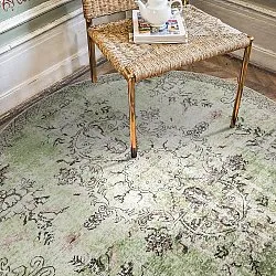 Tapis rond - Rosalie (vert)