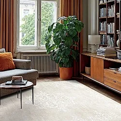 Tapis Wilton - Santi (beige/blanc)