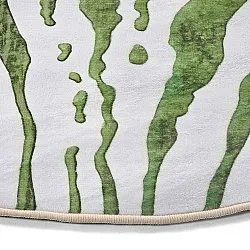 Tapis rond - Zebra (vert)