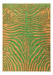 Tapis Wilton - Zebra (vert/orange)