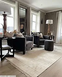 Tapis Wilton - Art Silk (gris clair/beige)