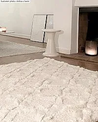 Tapis à poils longs - Everett (blanc cassé)