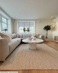 Tapis en laine - Dhurry (naturel)