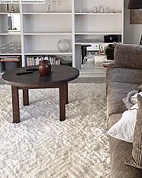 Tapis à poils longs - Stettin (blanc cassé)