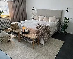Tapis en laine - Dhurry (naturel)