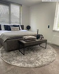 Tapis ronds - Cosy (argent)