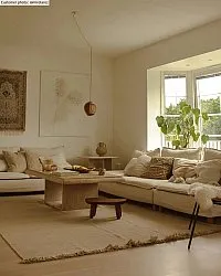 Tapis en laine - Layton (beige)