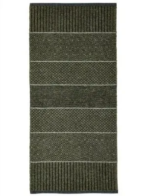 Tapis en plastique et fil - Horredsmattan Alice Mix (vert olive)
