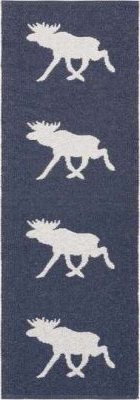 Tapis en plastique - Le tapis de Horred Moose (bleu marin)