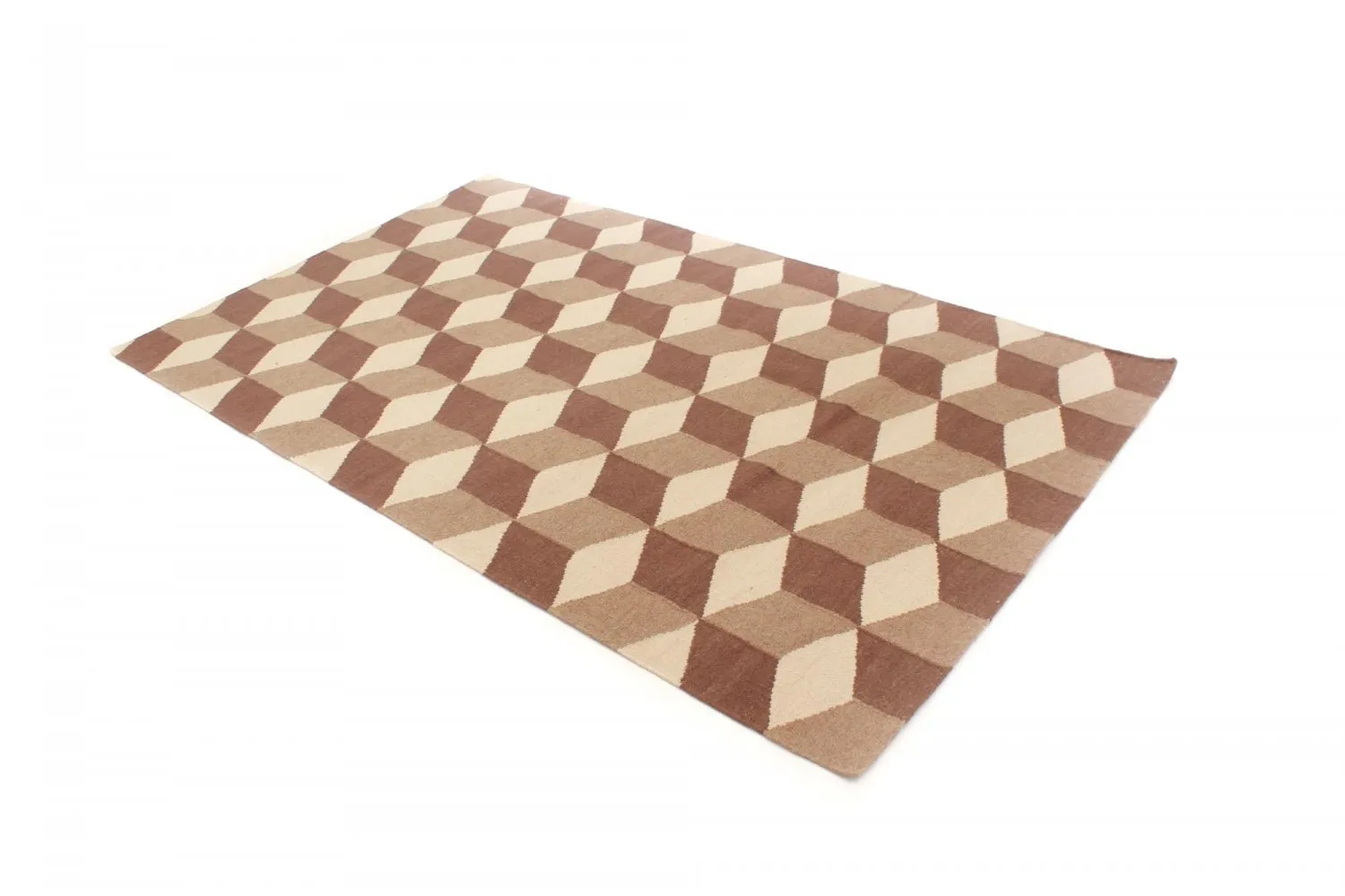 Tapis en laine - Floriáda (beige/marron)