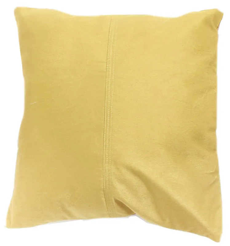 Coussin en velours (jaune) (housse de coussin) 45 x 45 cm