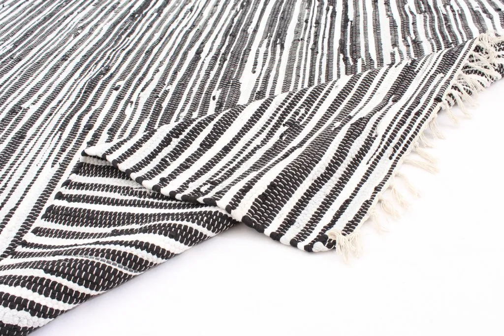 Tapis chiffons de Strehög of Sweden - Tulka (gris)