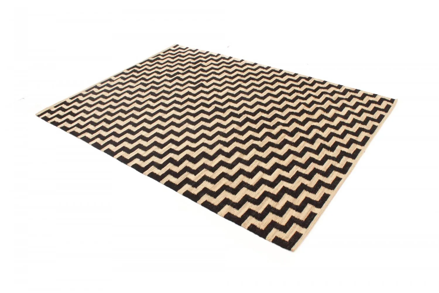 Tapis en jute - Cabana (beige/noir)