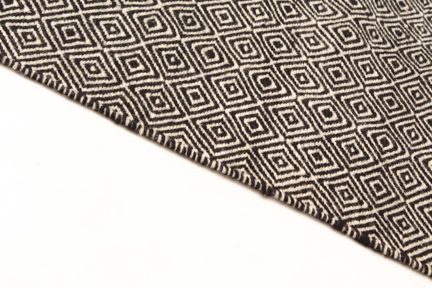 Tapis en laine - Varella (noir/blanc)