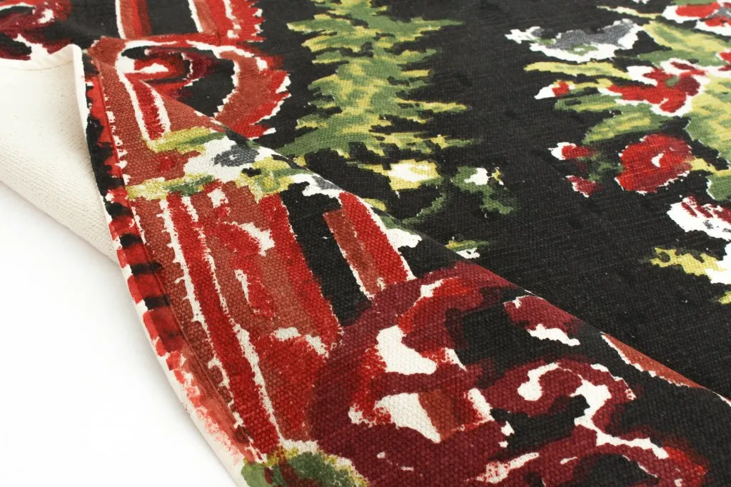 Tapis patchwork - Rose (rond)