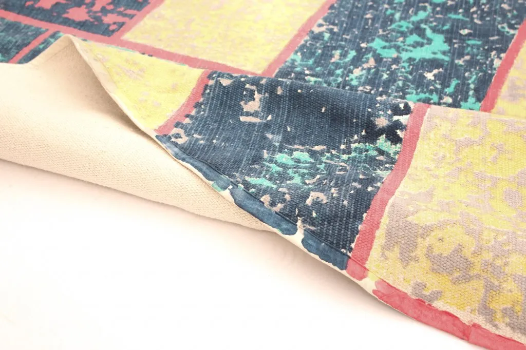 Tapis patchwork - Bastia (rond) (multicolore)
