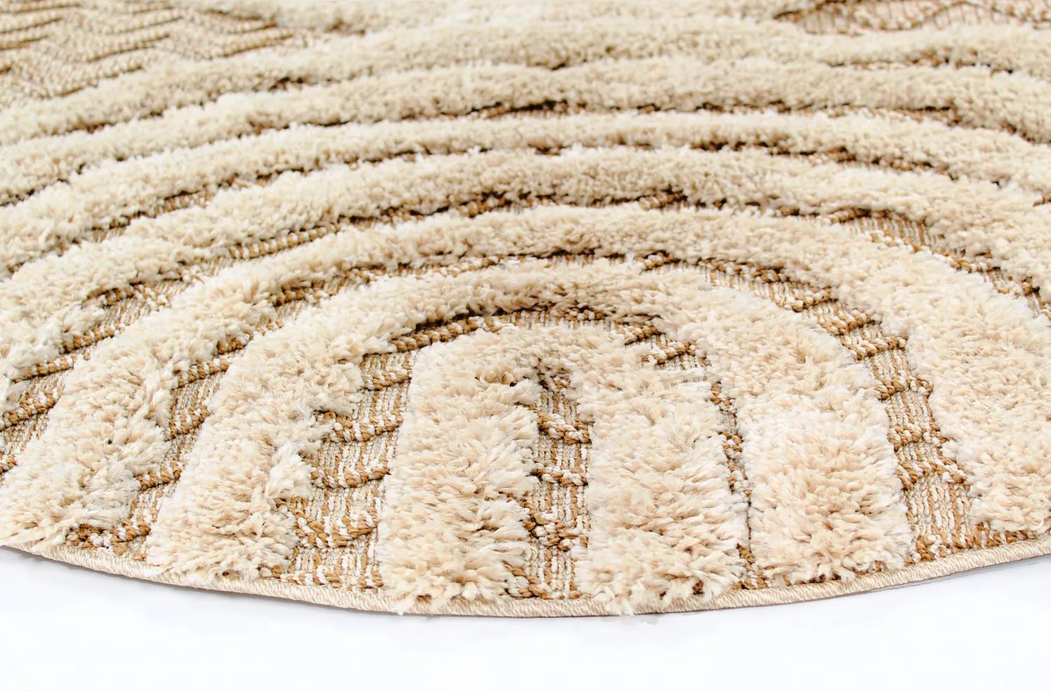 Tapis ronds - Ronda (beige)