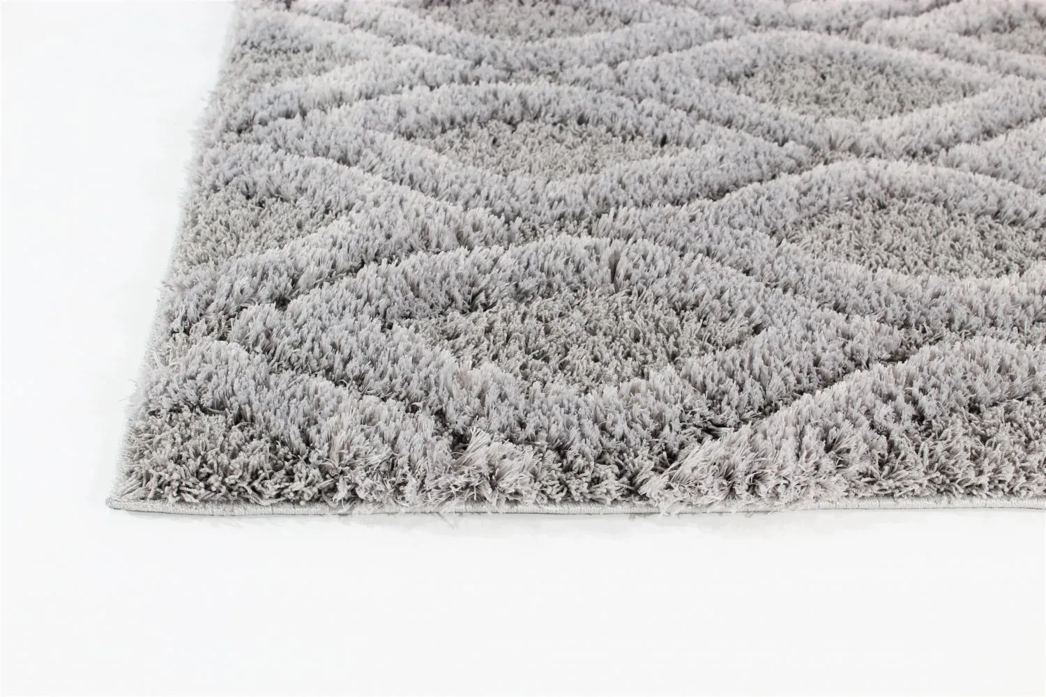 Tapis à poils longs - Everett (gris)