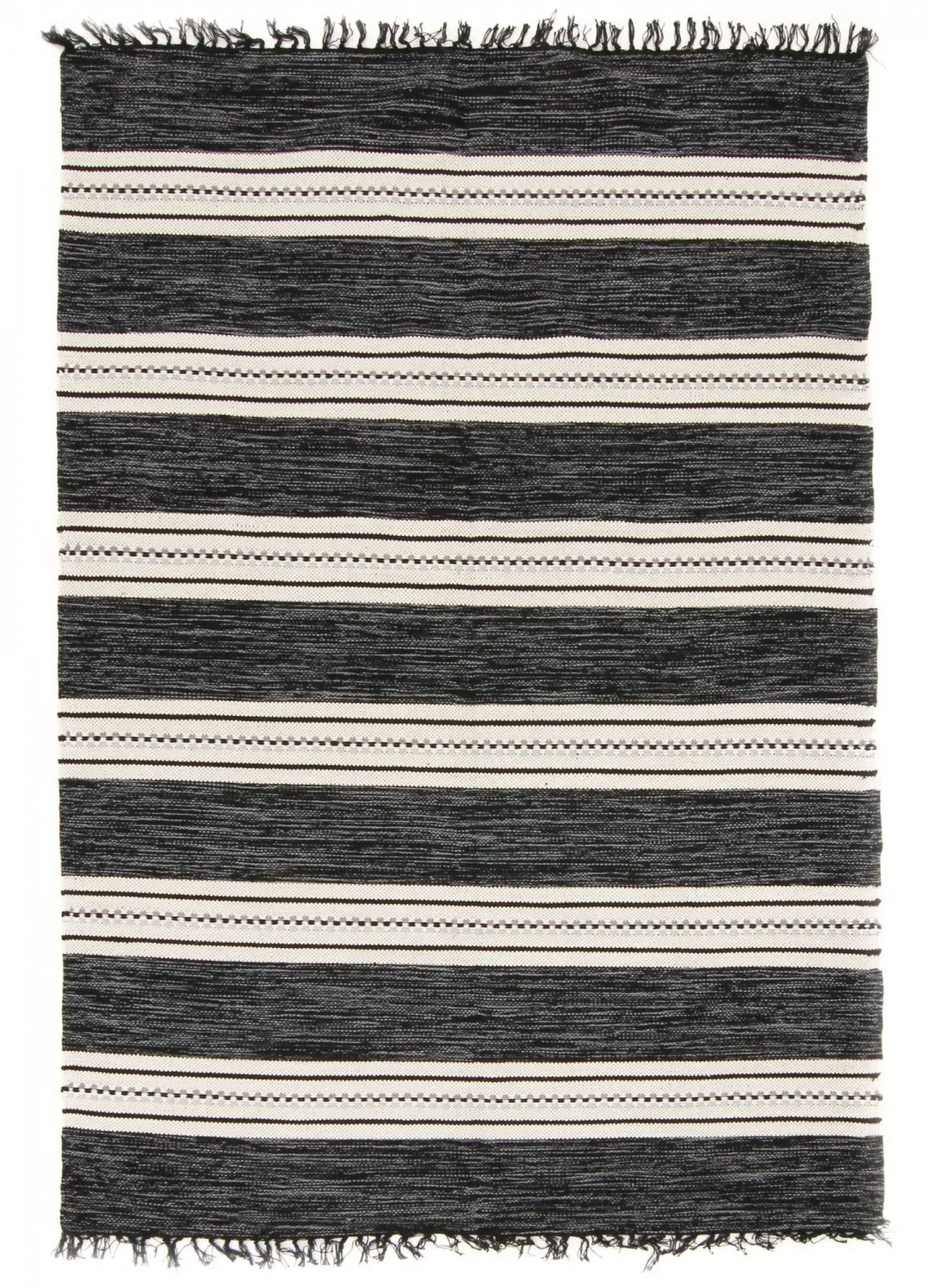 Tapis patchwork - Kajsa (noir)