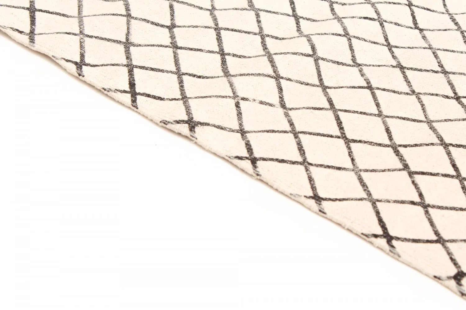 Tapis patchwork - Agadir (noir/blanc)