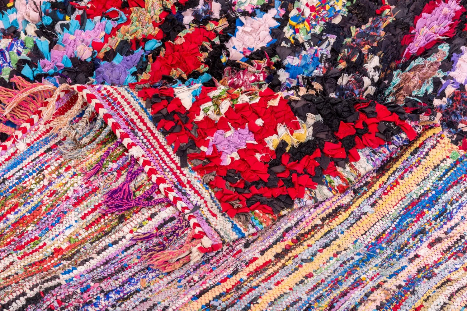 Tapis Marocain Berbère Boucherouite 185 x 125 cm