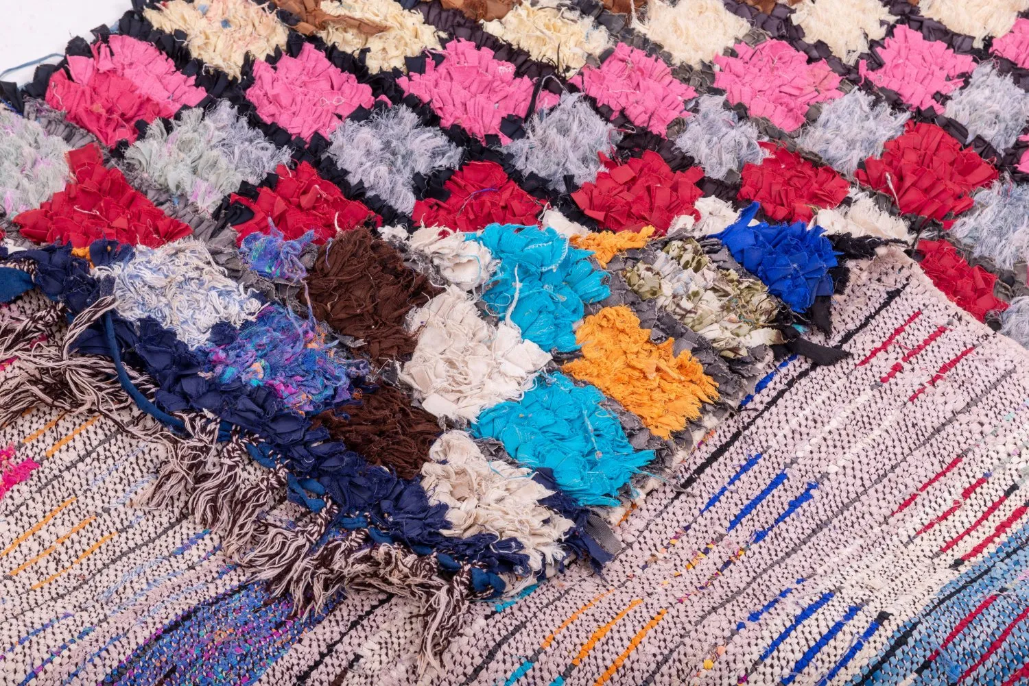Tapis Marocain Berbère Boucherouite 275 x 110 cm