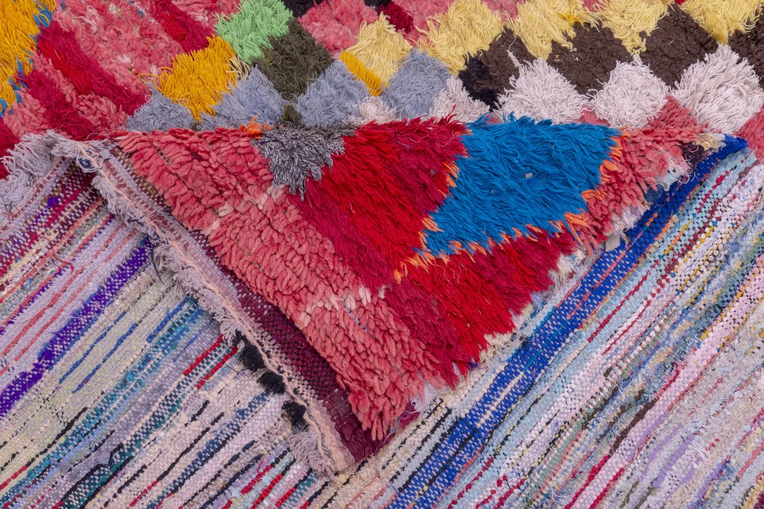 Tapis Marocain Berbère Boucherouite 240 x 140 cm