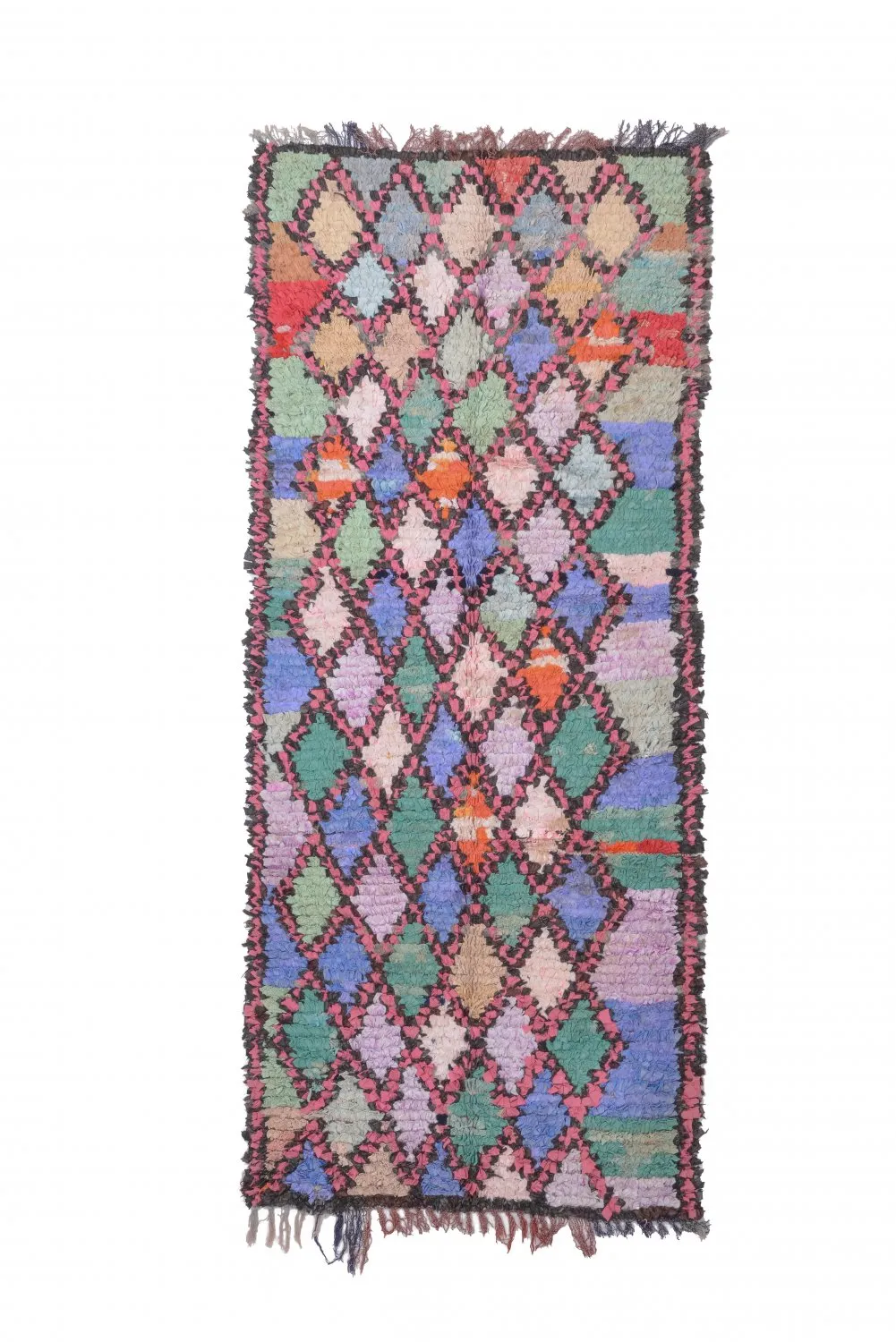 Tapis Marocain Berbère Boucherouite 245 x 100 cm