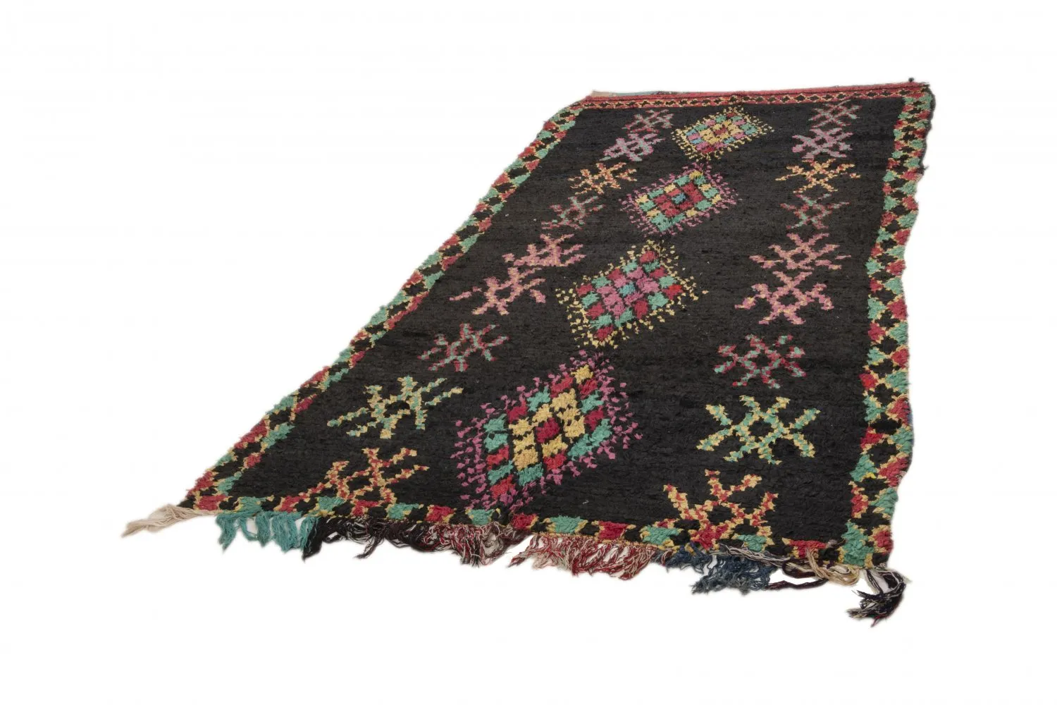 Tapis berbère marocain Boucherouite 320 x 150 cm