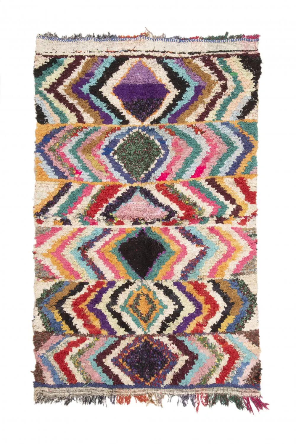 Tapis Marocain Berbère Boucherouite 235 x 145 cm