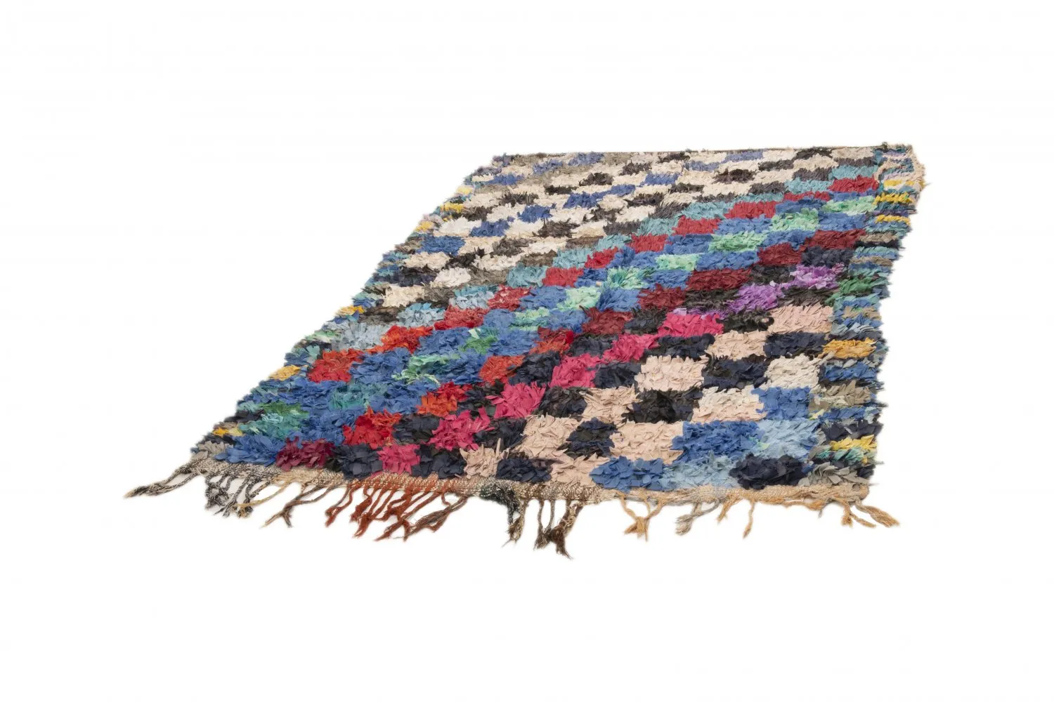 Tapis Marocain Berbère Boucherouite 225 x 155 cm