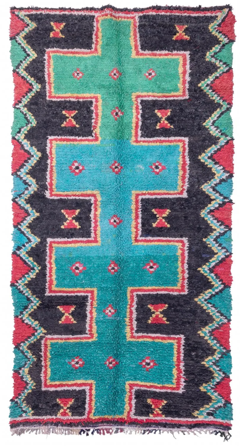 Tapis Marocain Berbère Boucherouite 310 x 160 cm
