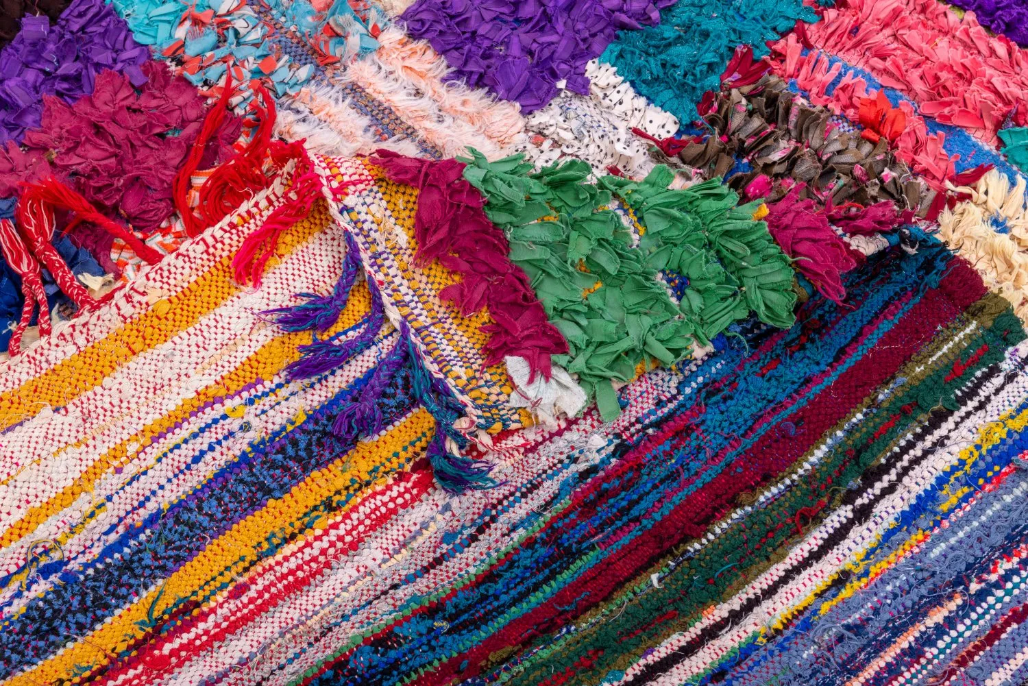 Tapis Marocain Berbère Boucherouite 210 x 150 cm