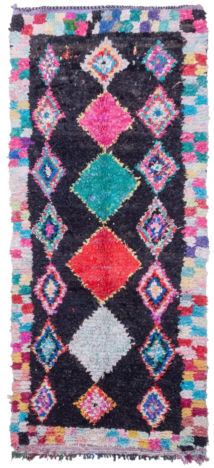 Tapis Marocain Berbère Boucherouite 230 x 130 cm